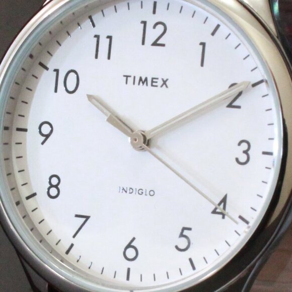 Times Ladies Easy Reader Quartz Watch Burgundy Strap 32mm - Picture 10 of 12